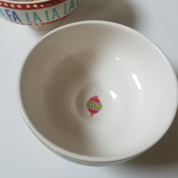 Anthropologie Danielle Kroll Holiday Christmas Treats Bowl- PAIR - Picture 6 of 12